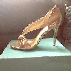 **New Betsy Johnson Gold Heels**